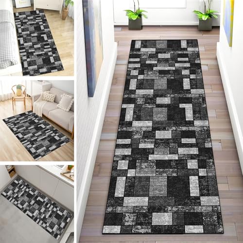 MYYNLI Teppich Läufer Flur rutschfest 80x180cm Graue Nähte Waschbar Meterware Schlafzimmer Korridor Teppichläufer Lang, Länge Anpassbare, Breite 40-120cm MYYNLI Teppich Läufer Flur rutschfest 80x180cm Graue Nähte Waschbar Meterware Schlafzimmer Korridor Teppichläufer Lang, Länge Anpassbare, Breite 40-120cm von MYYNLI