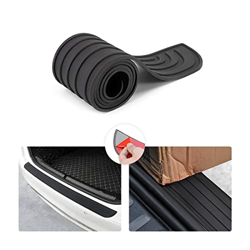 MYYULONG Auto Heckstoßstangenschutz für BMW 2 Series 2er Serie 2 Active Tourer (U06) 2021, Stoßstangenschutz Gummi Schwellerschutz für Den Kofferraum Auto Ladekantenschutz,Bla-ck-90cm × 7cm von MYYULONG