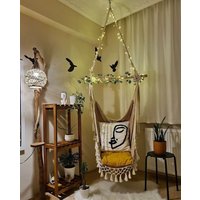 Makramee Swing, Hängemattenstuhl, Hängestuhl, Swing Chair, Indoor Boho Stuhl von MYmacrameHomeArt