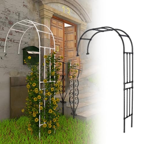 Garten Halbseitiger Bogen Schwerlast Halbbogen Rosenbogen Metall Hochzeitsbogen Rankgitter für Kletterpflanzen Unterstützung Torbogen Gartendekoration von MZBDYYF