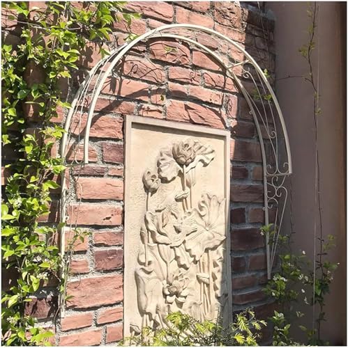 Gartenbogen Rankhilfe für Kletterpflanzen Rosenreben Wandmontage Halbrund Rosenbogen Metall Gartenlaube Pergola Torbogen für Fenster Türen Eingänge Gartenbogen Rankhilfe für Kletterpflanzen Rosenreben Wandmontage Halbrund Rosenbogen Metall Gartenlaube Pergola Torbogen für Fenster Türen Eingänge von MZBDYYF