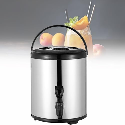 MZBDYYF 6L/8L/10L/12L Boiler Warmer Kaffee Urne Edelstahl Warmwasserkocher Spender mit Abdeckung und Zapfhahn Edelstahl Isolierter Eimer Milch Tee Fass für heißes Wasser und Getränke MZBDYYF 6L/8L/10L/12L Boiler Warmer Kaffee Urne Edelstahl Warmwasserkocher Spender mit Abdeckung und Zapfhahn Edelstahl Isolierter Eimer Milch Tee Fass für heißes Wasser und Getränke von MZBDYYF