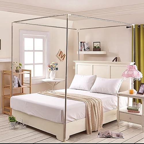 MZBDYYF Eckbetthimmel, Pfostenrahmen, volle Größe, Betthimmel, Gestänge, verschiedene Materialien, Moskitonetz, Betthimmel, Rahmen für Edroom Deco MZBDYYF Eckbetthimmel, Pfostenrahmen, volle Größe, Betthimmel, Gestänge, verschiedene Materialien, Moskitonetz, Betthimmel, Rahmen für Edroom Deco von MZBDYYF
