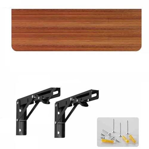 MZBDYYF Klappbarer Wandtisch, robuste Halterung mit verstellbarer Höhe und integriertem Regal, platzsparender faltbarer Schreibtisch für TV, Zuhause, Büro, Arbeitszimmer und Bank von MZBDYYF