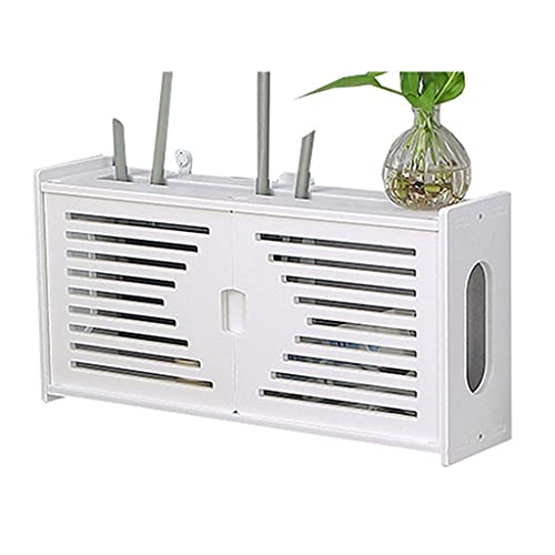 MZBDYYF Router Rack Safe and beautiful router frame Wall cable box shelter box Router storage box Wall-mounted decorative shelf Hollow hole MZBDYYF Router Rack Safe and beautiful router frame Wall cable box shelter box Router storage box Wall-mounted decorative shelf Hollow hole von MZBDYYF