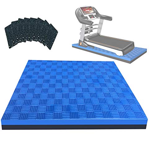 MZBDYYF Strapazierfähige Trainingsgeräte-Matte, große Laufbandmatte, Bodenschutz zur Geräuschreduzierung und Schallabsorption, 2,5 cm dicke Heimtrainermatte von MZBDYYF