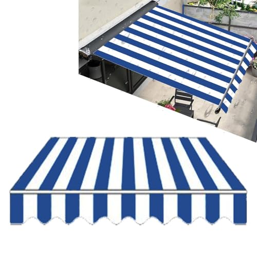 MZBDYYF Stripe Retractable Markise Top Replacement Fabric 2.0 m 2.4 m 3.0 m 3.6 m 4.0 m 4.9 m 6.1 m Sun Shade Deck Yard Window Cover Sunsetter Markisen Replacement von MZBDYYF