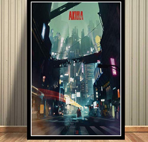 MZCYL Leinwand Malerei Akira Poster Red Fighting Anime Movie Art Wandbild Für Wohnzimmer Home Decoration Poster Und Drucke Rahmenlos 40cmx60cm WE957R von MZCYL