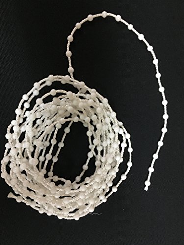 MZDesign Perlenkette als Ersatz für gerissene Rollo Ketten, 5 mtr lang inkl. Kettenverbinder von MZDesign