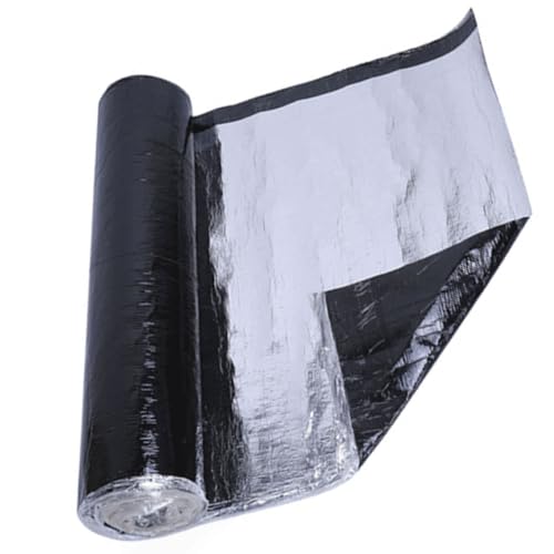 Dachfolie Aluminium Selbstklebende Folie, Dachbahn Selbstklebend, Wasserdichtes Klebeband, Bitumenbahn, Dachbahn für Schuppen, Carports und mehr, Folie selbstklebend 0.5 x 1M(0.5x10m) von MZECH