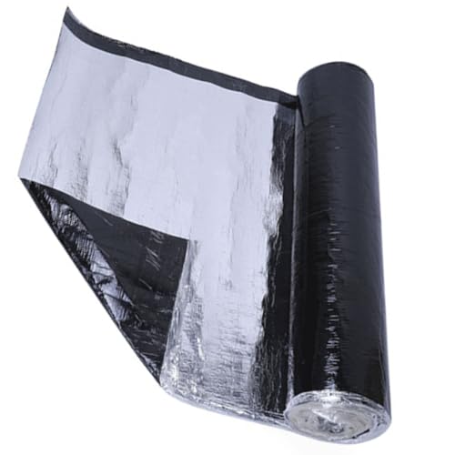 Dachfolie Aluminium Selbstklebende Folie, Dachbahn Selbstklebend, Wasserdichtes Klebeband, Bitumenbahn, Dachbahn für Schuppen, Carports und mehr, Folie selbstklebend 0.5 x 1M(0.5x1m) von MZECH