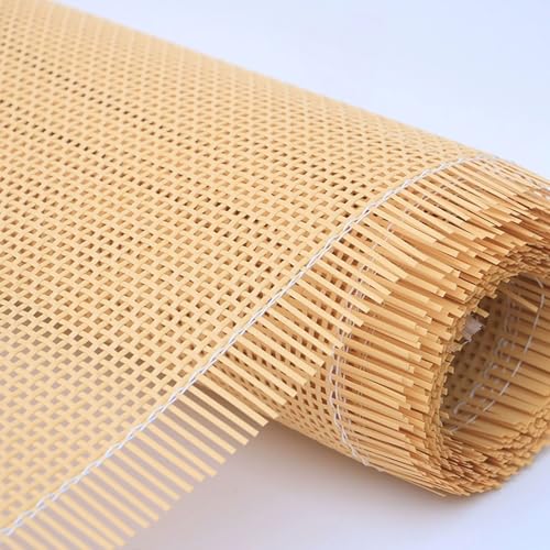 MZECH Natürliche Rattan Geflecht, Wiener Geflecht Meterware 35 x 100 cm, Rattan Meterware Gewebtes Rattan, Rattan Rolle für Caning-Projekte Heimwerker Schrank Stuhl Möbel(35x100cm) von MZECH