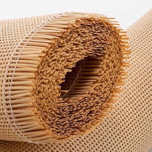 MZECH Natürliche Rattan Geflecht, Wiener Geflecht Meterware 35 x 100 cm, Rattan Meterware Gewebtes Rattan, Rattan Rolle für Caning-Projekte Heimwerker Schrank Stuhl Möbel(35x250cm) von MZECH