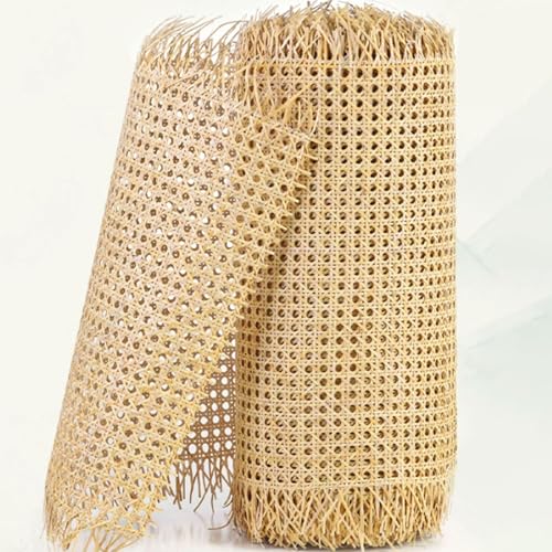 MZECH Natürliche Rattan Geflecht, Wiener Geflecht Meterware 35 x 100 cm, Rattan Meterware Gewebtes Rattan, Rattan Rolle für Caning-Projekte Heimwerker Schrank Stuhl Möbel(90x300cm) von MZECH