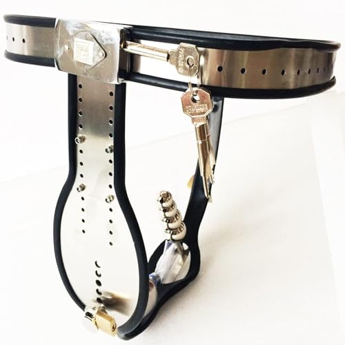 Edelstahl Keuschheitsgürtel Mann Extrem Chastity Cage Keuschheitsgürtel Mann Mit Harnkatheter Und Analplug Keuschheitskäfig Bondage Fetisch SM Männer Sex Sexspielzeug,100cm/110cm Edelstahl Keuschheitsgürtel Mann Extrem Chastity Cage Keuschheitsgürtel Mann Mit Harnkatheter Und Analplug Keuschheitskäfig Bondage Fetisch SM Männer Sex Sexspielzeug,100cm/110cm von MZEER