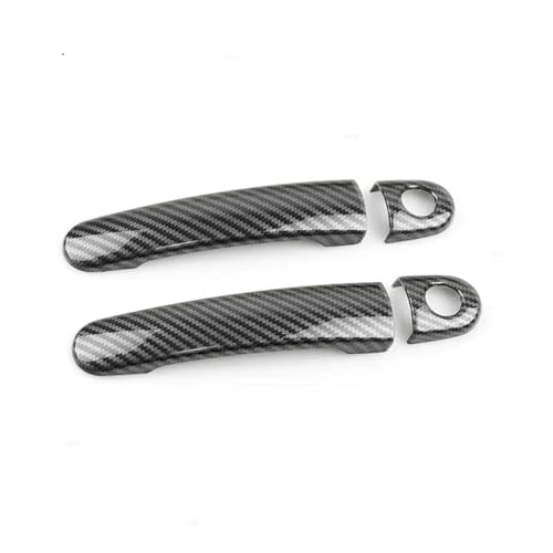 Für VW Für Golf 4 Für Jetta Für Bora MK4 Für Rabbit A4 1J Für B5 Für Polo Für Lupo 1996–2006 Auto-Styling Außentürgriffabdeckungen Verkleidung(Carbon,1) von MZEER