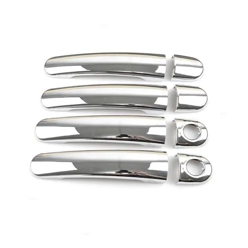 Für VW Für Golf 4 Für Jetta Für Bora MK4 Für Rabbit A4 1J Für B5 Für Polo Für Lupo 1996–2006 Auto-Styling Außentürgriffabdeckungen Verkleidung(Silber,A) von MZEER