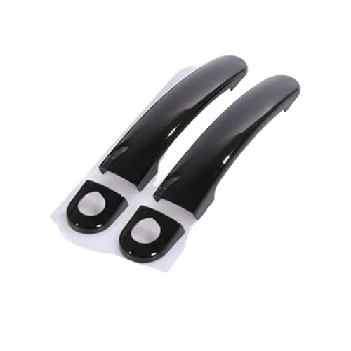 Glanz Schwarz Chrom Auto Türgriff Abdeckungen Zubehör Styling Aufkleber Für VW Für Golf 5 MK5 Für Kaninchen 1K 2004-2009(Black,1) von MZEER