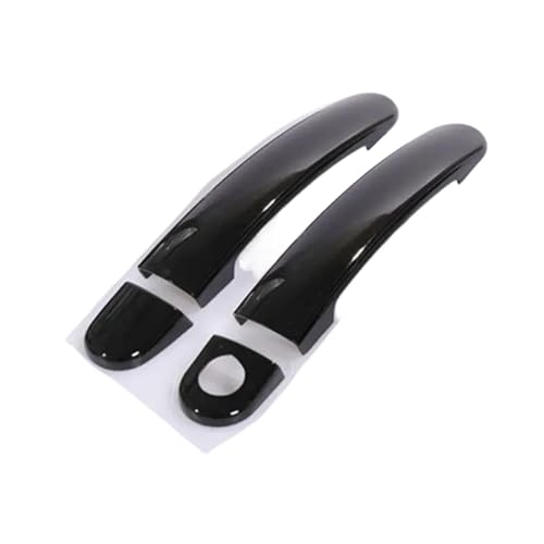 Glanz Schwarz Chrom Auto Türgriff Abdeckungen Zubehör Styling Aufkleber Für VW Für Golf 5 MK5 Für Kaninchen 1K 2004-2009(Black,2) von MZEER