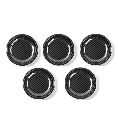 MZEER ABS Auto Außentür Griff Schüssel Abdeckungen Dekoration 2/4 Tür Zubehör Für Jeep Für Wrangler JK 2007-2017(Kohlefaser,4 door) von MZEER