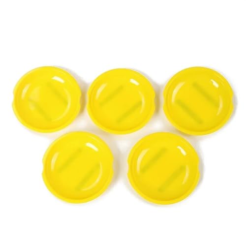 MZEER ABS Auto Türgriff Schüssel Abdeckungen Für Jeep Für Wrangler JK 2007-2017 Außen Teile Dekoration 2/4 Tür Zubehör(Gelb,4 door) von MZEER