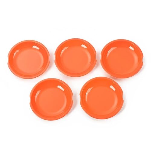 MZEER ABS Auto Türgriff Schüssel Abdeckungen Für Jeep Für Wrangler JK 2007-2017 Außen Teile Dekoration 2/4 Tür Zubehör(Orange,4 door) von MZEER