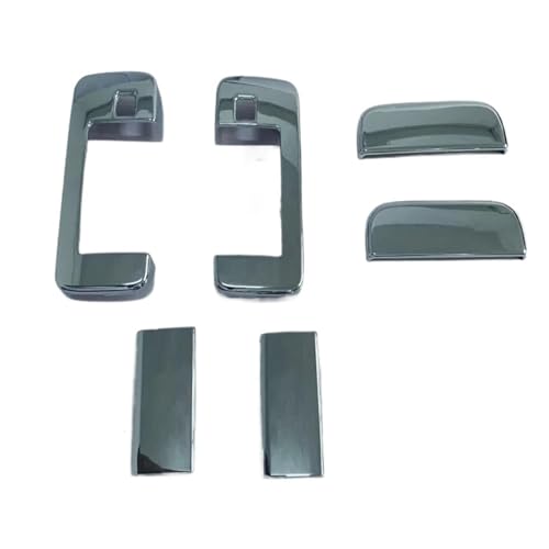 MZEER ABS Chrom Türgriff Schüssel Catch Cap Abdeckung Trim Für Daihatsu Für Atrai Für HIJET Für CARGO S700 S710 2022 2023 Ohne Smart Key Loch(Silber,High ABS) von MZEER