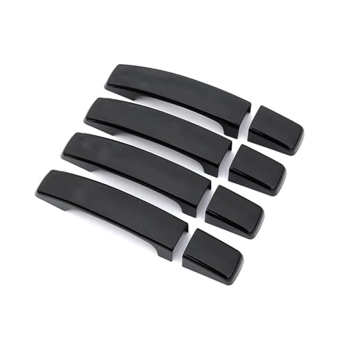 MZEER Äußere Türgriffverkleidung Für Für Discovery 4 Für LR4 Für Range Rover Sport 2008–2013 Für Freelander 2 2010–2015 Autoteile 8 Stück(Black) von MZEER