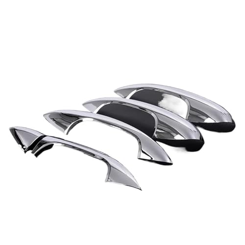 MZEER Auto ABS Chrom Carbon Faser Türgriff Abdeckung Trim LHD Zubehör Für Für A B Klasse A180 A200 A250 W177 V177 W247 2019 2020(Bright Silver) von MZEER