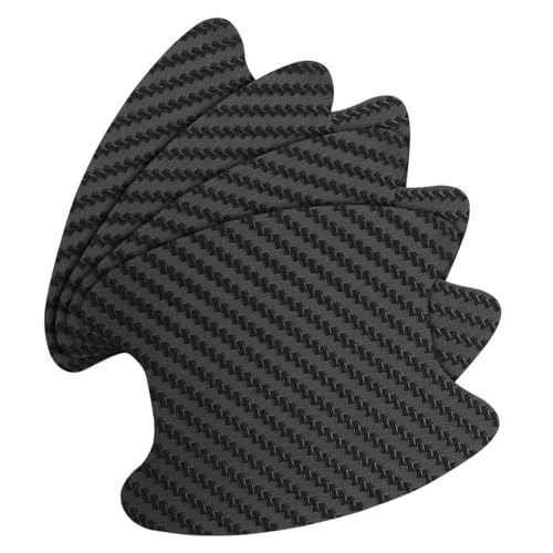 MZEER Auto Außenteil Türgriff Kohlefaser Aufkleber Schutzfolie Ersatz Für Für Qashqai J10 J11 Für Juke X(Black) von MZEER
