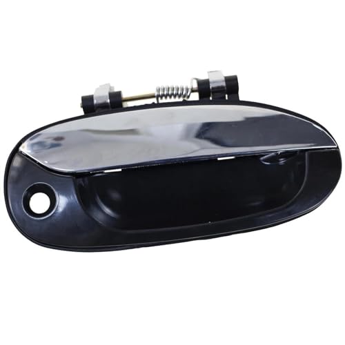 MZEER Auto Außentür Griff Ersatz Schwarz Chrom Hinten Vorne Links Rechts Für Kia Für Carens 2002-2006 0K2FB-59410 0K2FB-58410(Front right) von MZEER