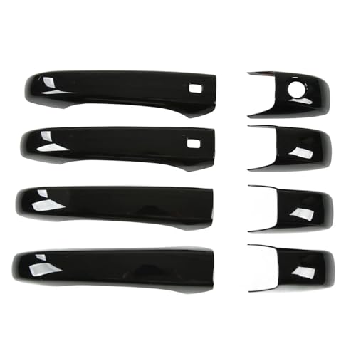 MZEER Auto Außentür Griff Trim Abdeckung Mit Spiegel Abdeckung Rahmen Ersatz Für Jeep Für Grand Für Cherokee WK2 WL 2011-2023(Handle Cover) von MZEER