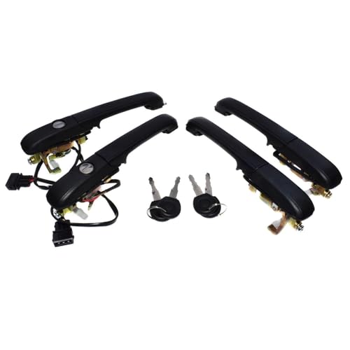 MZEER Auto-Außentürgriffe Schwarz Mit Schlüsseln Ersatz Für VW Für B4 1994 1995 1996 1997 3A0839205A 3A0839206A 3A0837207C 3A0837208C(A SET 4 PCS) von MZEER