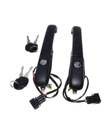 MZEER Auto-Außentürgriffe Schwarz Mit Schlüsseln Ersatz Für VW Für B4 1994 1995 1996 1997 3A0839205A 3A0839206A 3A0837207C 3A0837208C(FRONT LEFT RIGHT) von MZEER