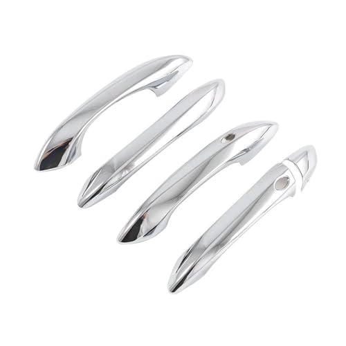 MZEER Auto Schutz Zubehör ABS Für Hyundai Für Tucson NX4 2021 2022 2023 Chrom Auto Türgriff Abdeckung Trim Dekoration Styling(Silber) von MZEER