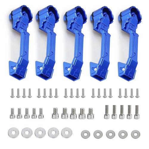 MZEER Auto Vorne Hinten Links Rechts Außen Ersatz Mechanische Türgriff Türen Styling Für Jeep Für Wrangler JK 2007-2017(Blue) von MZEER