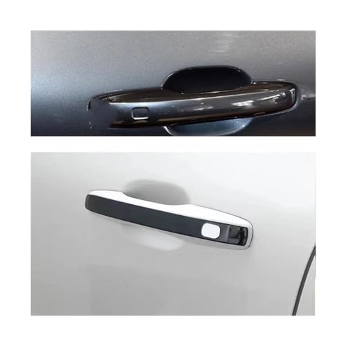 MZEER Autotürgriff Dekorative Pailletten Schutzhülle Chrom Edelstahl Aufkleber Für Volvo S90 V90 2016–2023(Black A,S90) von MZEER
