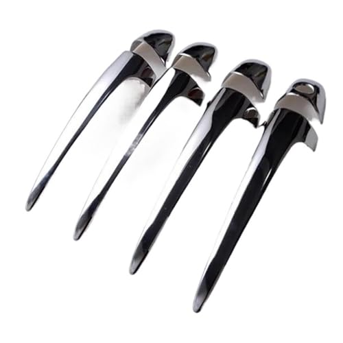 MZEER Carbon Chrom Auto Styling Zubehör Außen Teil Türgriff Abdeckung Trim Aufkleber Für Toyota Rav4 Rav 4 Xa40 2014-2018(Silber) von MZEER