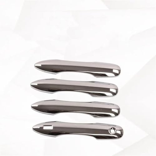 MZEER Chrom Auto Türgriff Abdeckung Bowl Trim Aufkleber Für Toyota Für Camry 2018 2019 2020 2021 Außen Teil Styling Zubehör 4 Stücke(1 Keyless Entry) von MZEER