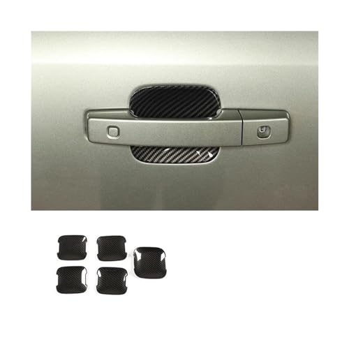 MZEER Chrom Schwarz Auto Außen Zubehör Tür Schüssel Griff Dekoration Abdeckung Trim Für Für Defender 110 2020 2021 2022(2,Door bowl) von MZEER