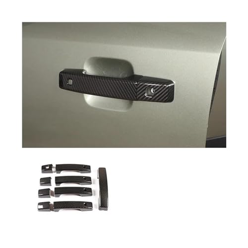 MZEER Chrom Schwarz Auto Außen Zubehör Tür Schüssel Griff Dekoration Abdeckung Trim Für Für Defender 110 2020 2021 2022(2,Door handle) von MZEER