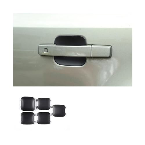 MZEER Chrom Schwarz Auto Außen Zubehör Tür Schüssel Griff Dekoration Abdeckung Trim Für Für Defender 110 2020 2021 2022(3,Door bowl) von MZEER