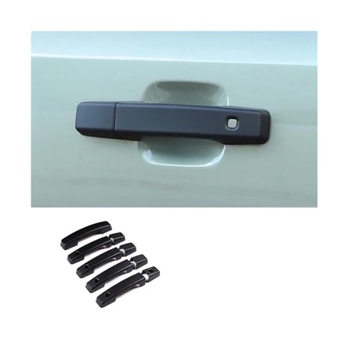 MZEER Chrom Schwarz Auto Außen Zubehör Tür Schüssel Griff Dekoration Abdeckung Trim Für Für Defender 110 2020 2021 2022(3,Door handle) von MZEER
