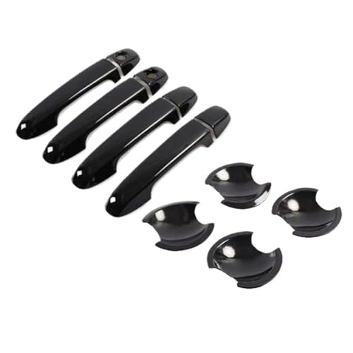 MZEER Für Daihatsu Für Altis 2012 2013 2014 2015 2016 2017 Auto Außen Zubehör Glänzend Schwarz Türgriff Rostfreie Aufkleber Abdeckung(2 keyhole Bowl) von MZEER