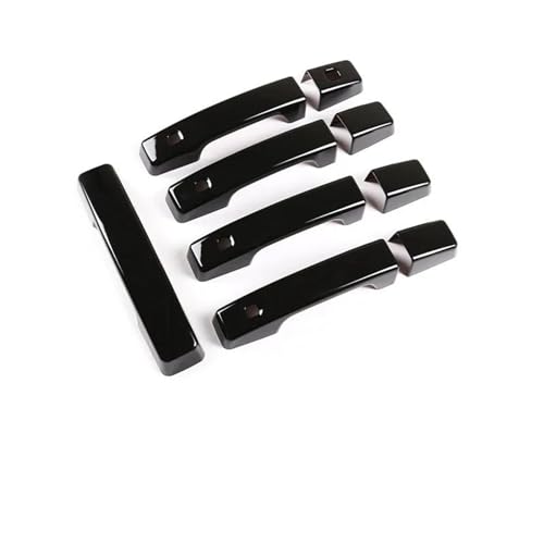 MZEER Für Für Defender 110 2020 2021 2022 ABS Chrom Schwarz Auto Außen Zubehör Türgriff Schüssel Dekoration Abdeckung Trim(5) von MZEER