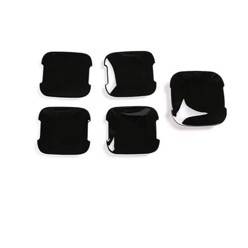 MZEER Für Für Defender 110 2020 2021 2022 ABS Chrom Schwarz Auto Außen Zubehör Türgriff Schüssel Dekoration Abdeckung Trim(6) von MZEER