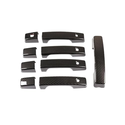MZEER Für Für Defender 110 2020 2021 2022 Carbon Fiber ABS Außen Teil Türgriff Abdeckung Trim Ersatz 9 Stücke MZEER Für Für Defender 110 2020 2021 2022 Carbon Fiber ABS Außen Teil Türgriff Abdeckung Trim Ersatz 9 Stücke von MZEER