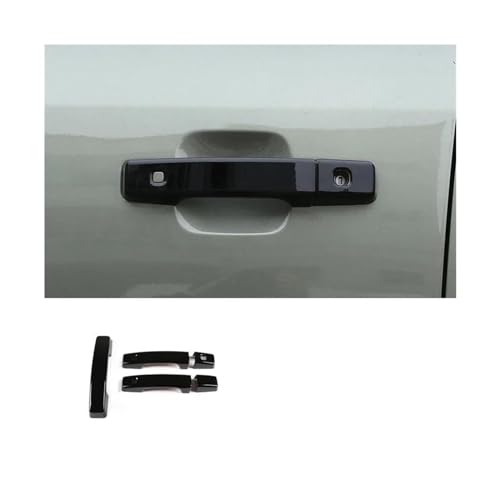 MZEER Für Für Defender 90 2020-2022 Chrom Schwarz Zubehör Auto Außentür Schüssel Griff Dekoration Abdeckung Trim(1) von MZEER