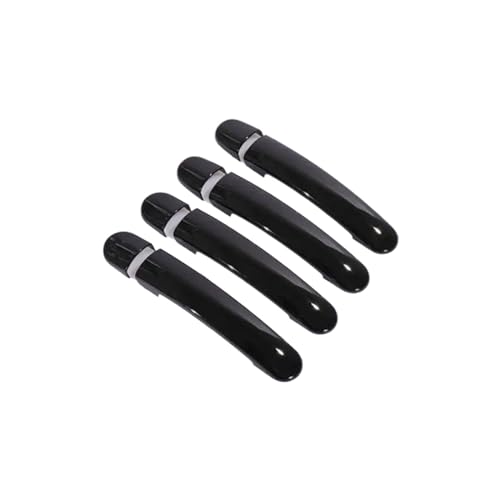MZEER Für Für Fabia Für Octavia 2008–2013 Styling-Zubehör Glänzendes Schwarzes Chrom Autotürgriffabdeckungen Schutzaufkleber(Black,0 keyhole) von MZEER