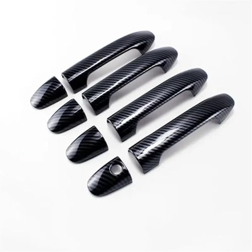 MZEER Für Für Für Vito W447 V-Klasse 2014-2020 Kohlefaser-Außenteil Autotürgriffabdeckung Styling-Zubehör(Black,Dandle) von MZEER